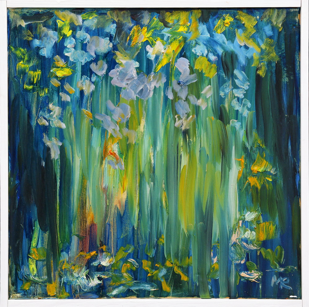 Ogród – olej na płótnie, 40 x 40 cm, 2020