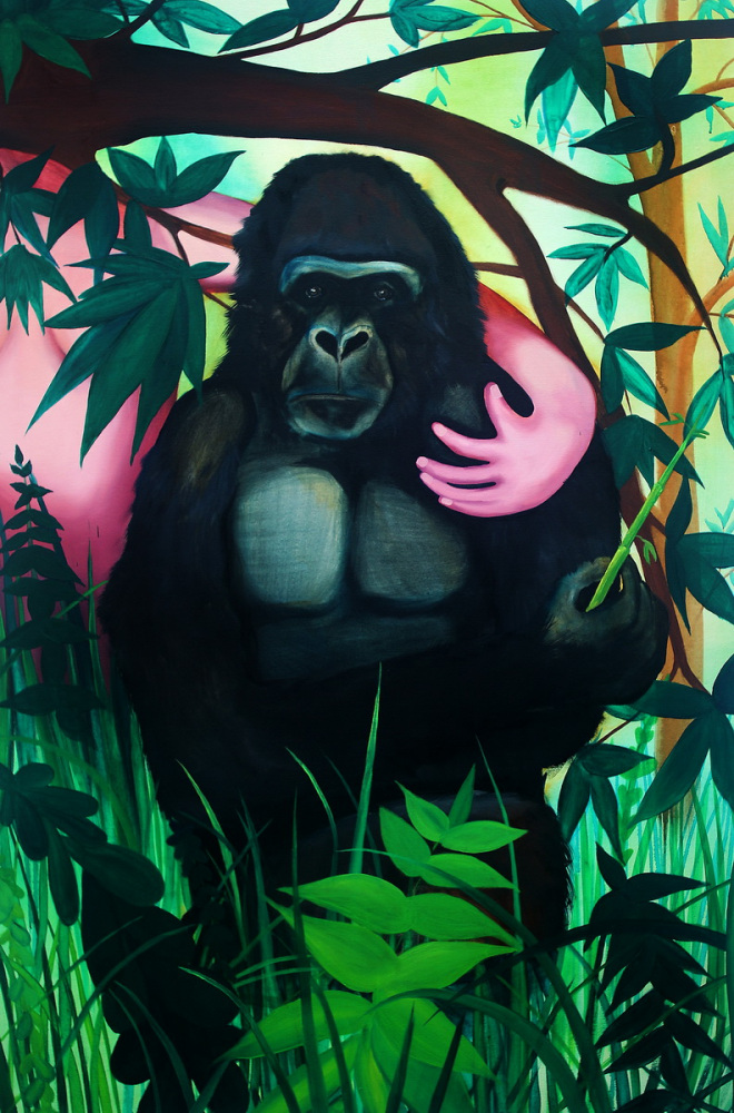 Jablonska Karolina ,malpa,150x110cm,o.p,2015_resize