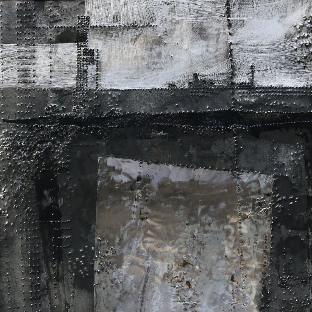 Cyran Barbara 3. bez tytulu 1, 100x100 cm, technika wlasna na blasze stalowej, 2015_resize
