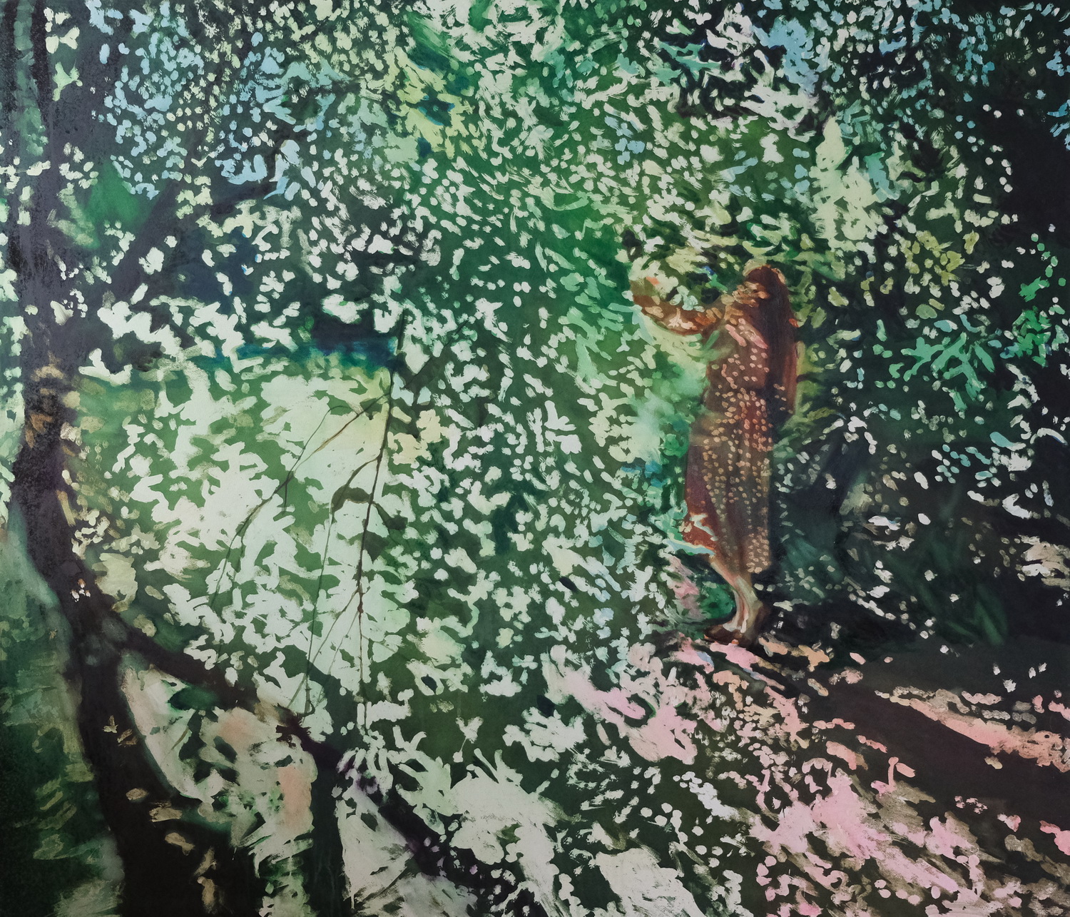 Alicja Okroj, Bez tytułu, akwarela, 130x150 cm, 2023